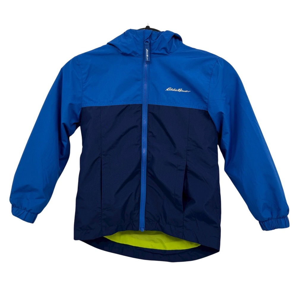 Eddie Bauer Kids XS 5/6 3-in-1 Jacket Blue‎ Waterproof Shell Fleece Liner
